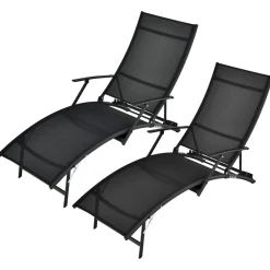 Tangkula Patio Chaise Lounge Set of 2, Outdoor Foldable and Stackable Chaise Lounge Chairs