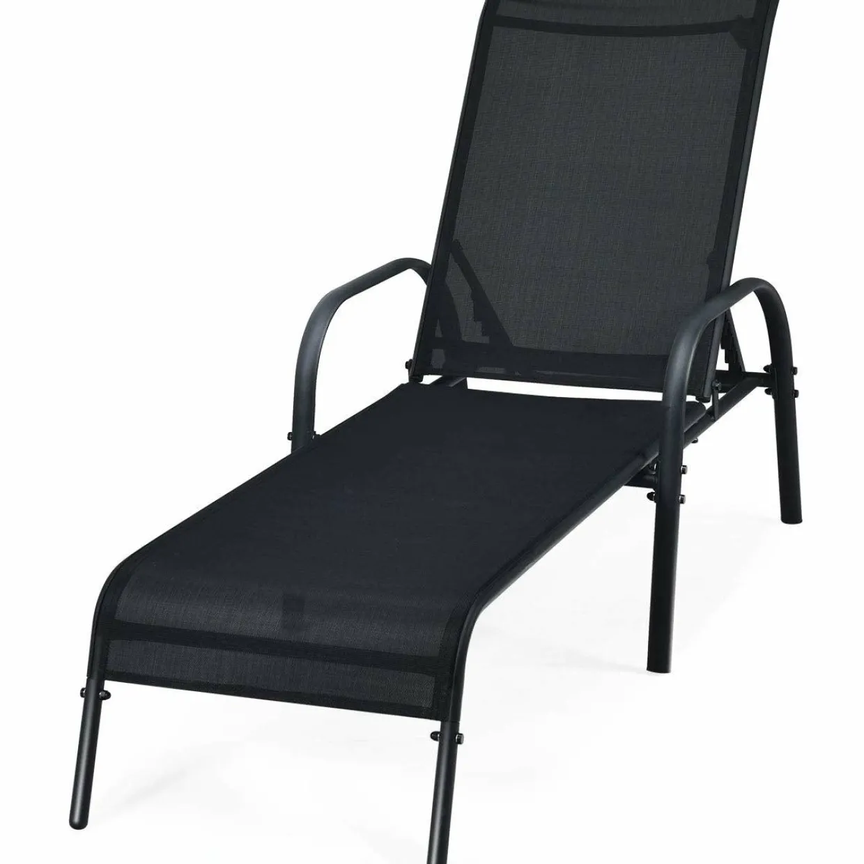 Tangkula Patio Chaise Lounge, Recliner Outdoor Lounger Chair w/Adjustable Backrest, Reclining Chair w/Heavy Duty Steel Frame