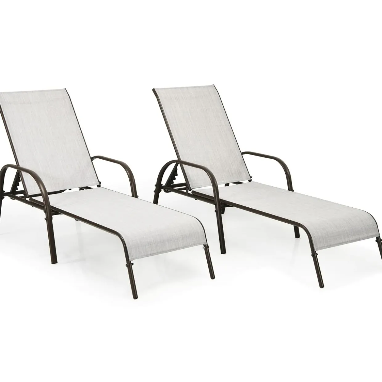 Tangkula Patio Chaise Lounge, Recliner Outdoor Lounger Chair w/Adjustable Backrest, Reclining Chair w/Heavy Duty Steel Frame