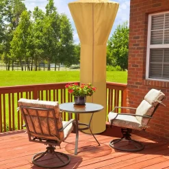 Tangkula Patio Heater Cover, Outdoor Patio Heater Cover with Zipper and Storage Bag