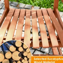 Tangkula Patio Rocking Chair,w/Heavy-Duty 350 LBS Weight Capacity