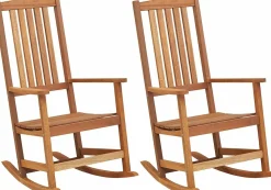Tangkula Patio Rocking Chair, Ergonomic High-Back Outdoor Rocker with Smooth Rocking Base