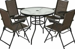 Tangkula 5PCS Bistro Patio Furniture Set