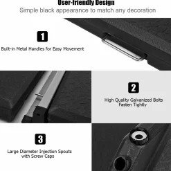 Tangkula 4PCS Patio Cantilever Offset Umbrella Base Weight Stand, 38