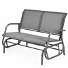 Tangkula 2-Person Patio Glider, Outdoor Swing Bench