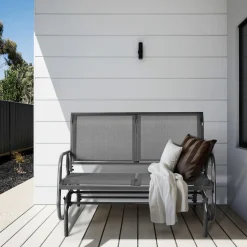 Tangkula 2-Person Patio Glider, Outdoor Swing Bench