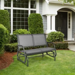 Tangkula 2-Person Patio Glider, Outdoor Swing Bench
