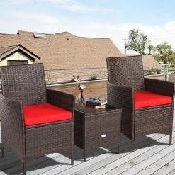 Tangkula 3-Piece Patio Conversation Set