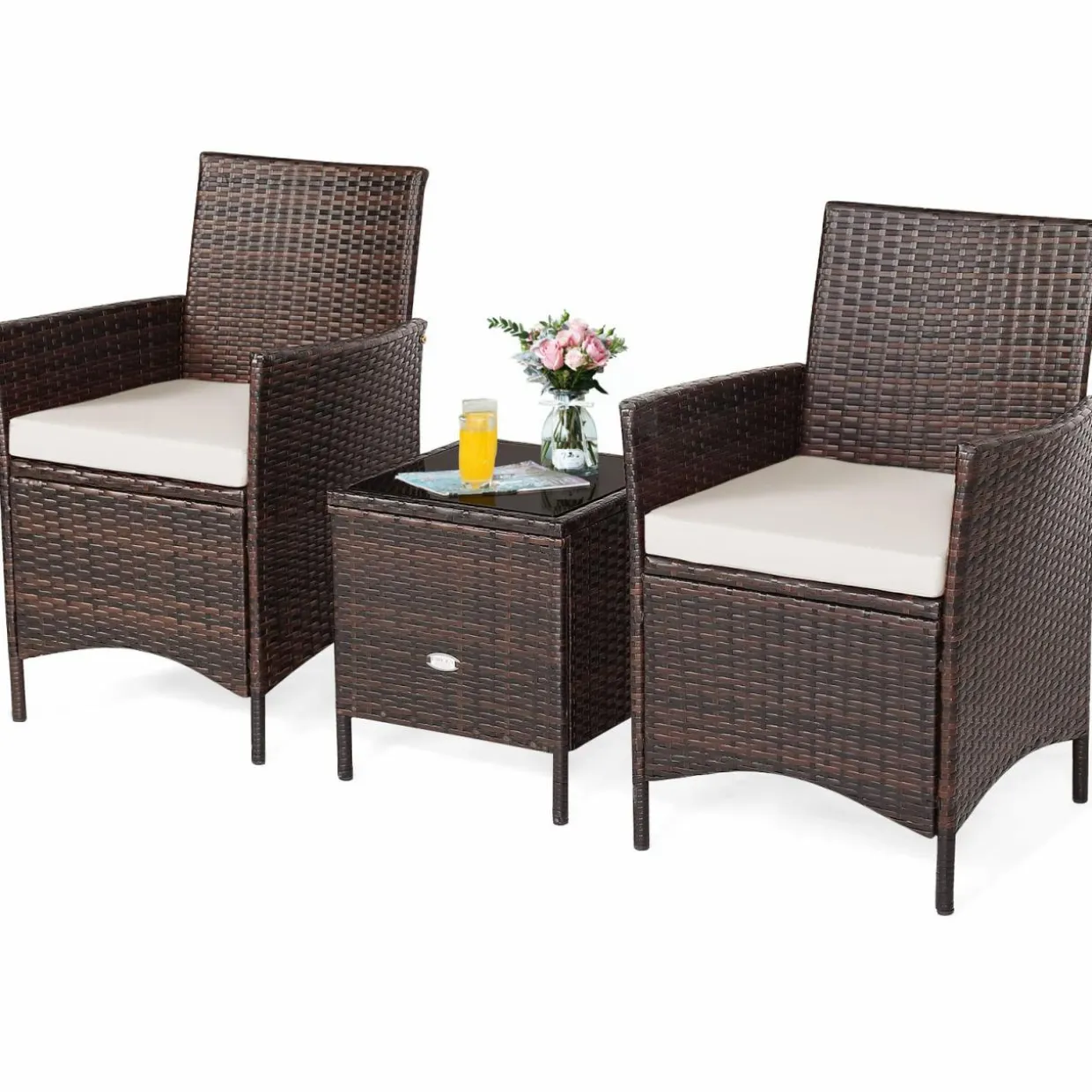 Tangkula 3-Piece Patio Conversation Set