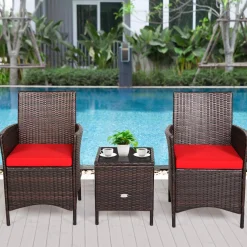 Tangkula 3-Piece Patio Conversation Set