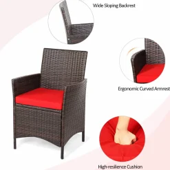 Tangkula 3-Piece Patio Conversation Set