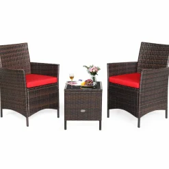 Tangkula 3-Piece Patio Conversation Set