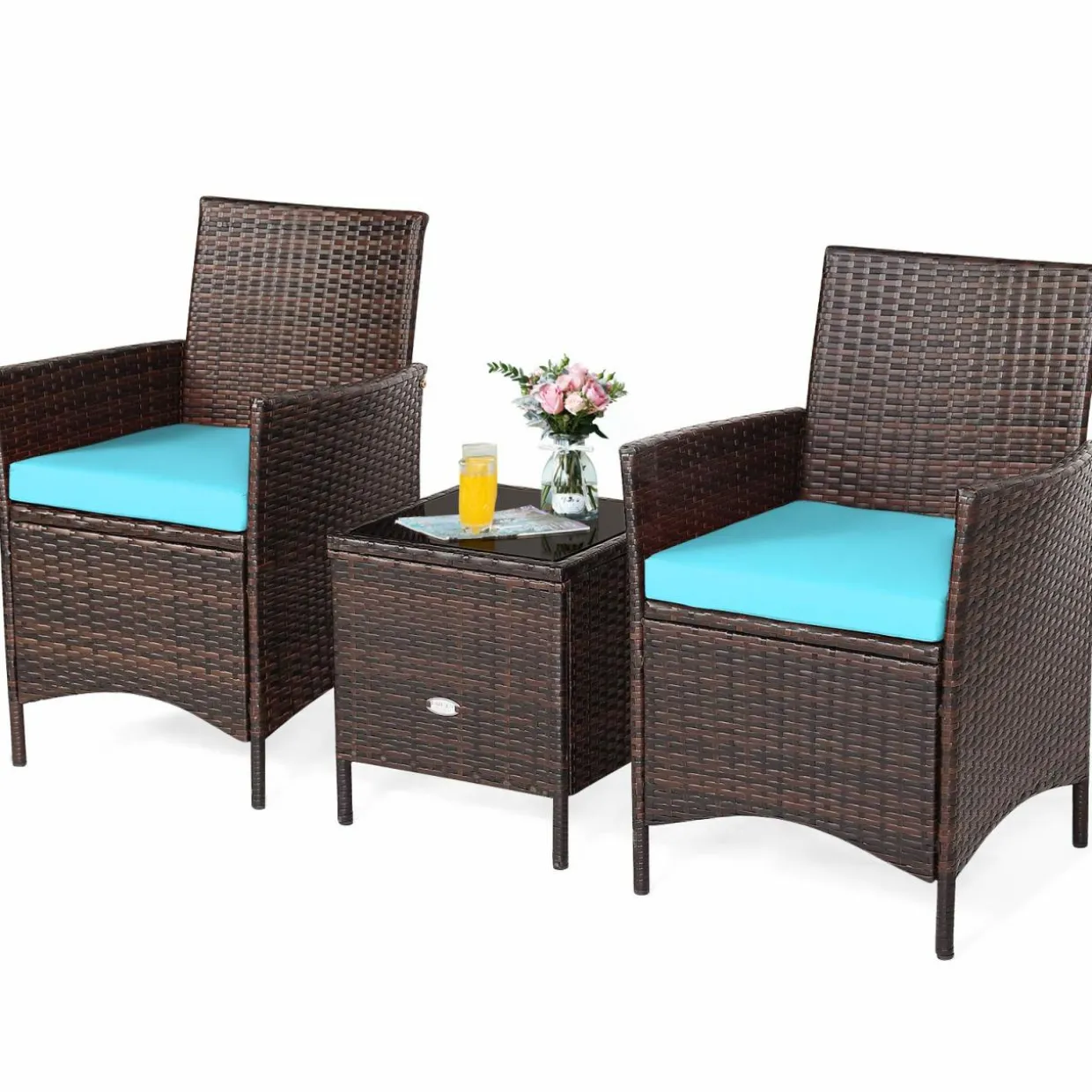 Tangkula 3-Piece Patio Conversation Set