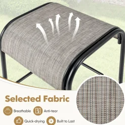 Tangkula 5-Piece Patio Dining Set, Outdoor 27.5