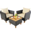 Tangkula 3-Piece Patio Furniture Set