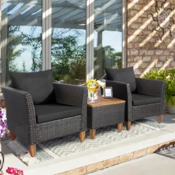 Tangkula 3-Piece Patio Furniture Set