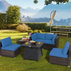 Tangkula 6-Piece Patio Furniture Set with 30