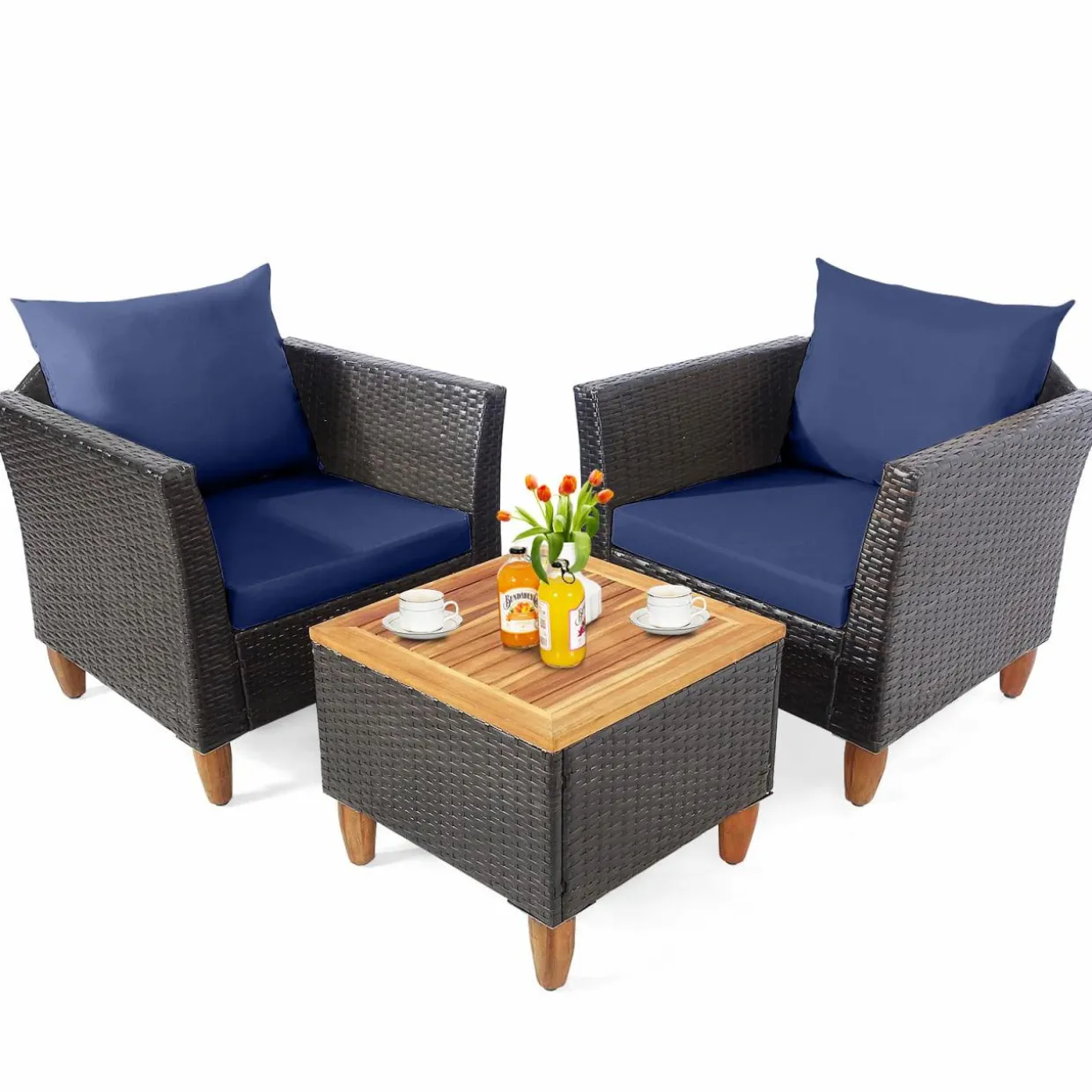 Tangkula 3-Piece Patio Furniture Set