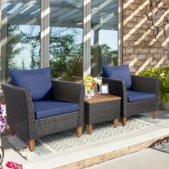 Tangkula 3-Piece Patio Furniture Set