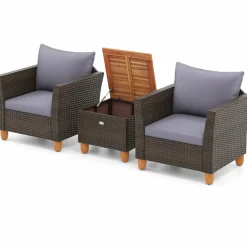 Tangkula 3-Piece Patio Furniture Set