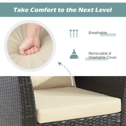 Tangkula 3-Piece Patio Furniture Set