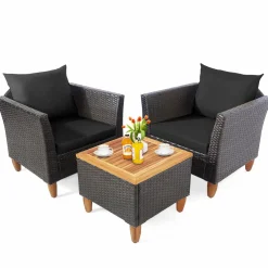 Tangkula 3-Piece Patio Furniture Set
