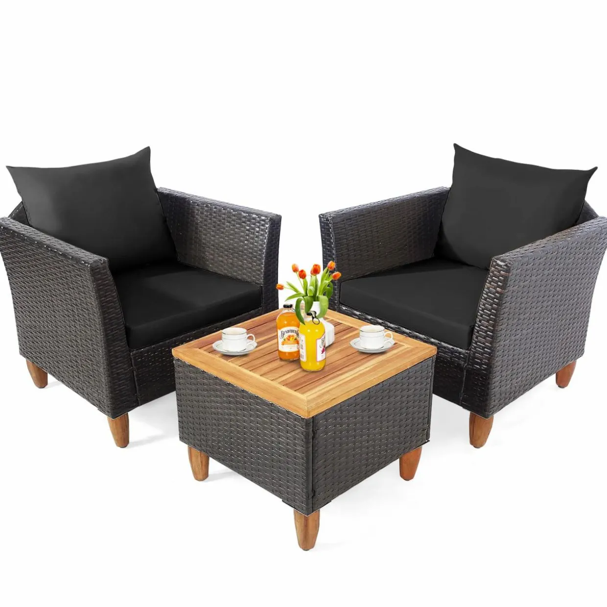 Tangkula 3-Piece Patio Furniture Set