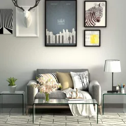 Tangkula 3-Piece Tempered Glass Coffee Table Set, Includes Coffee Table & 2 End Tables