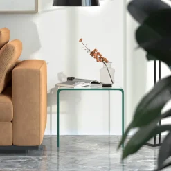 Tangkula 3-Piece Tempered Glass Coffee Table Set, Includes Coffee Table & 2 End Tables
