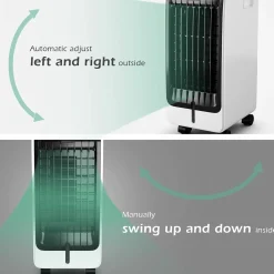 Tangkula Portable Evaporative Air Cooler for Room, 3-in-1 Portable Air Cooler with Remote Control