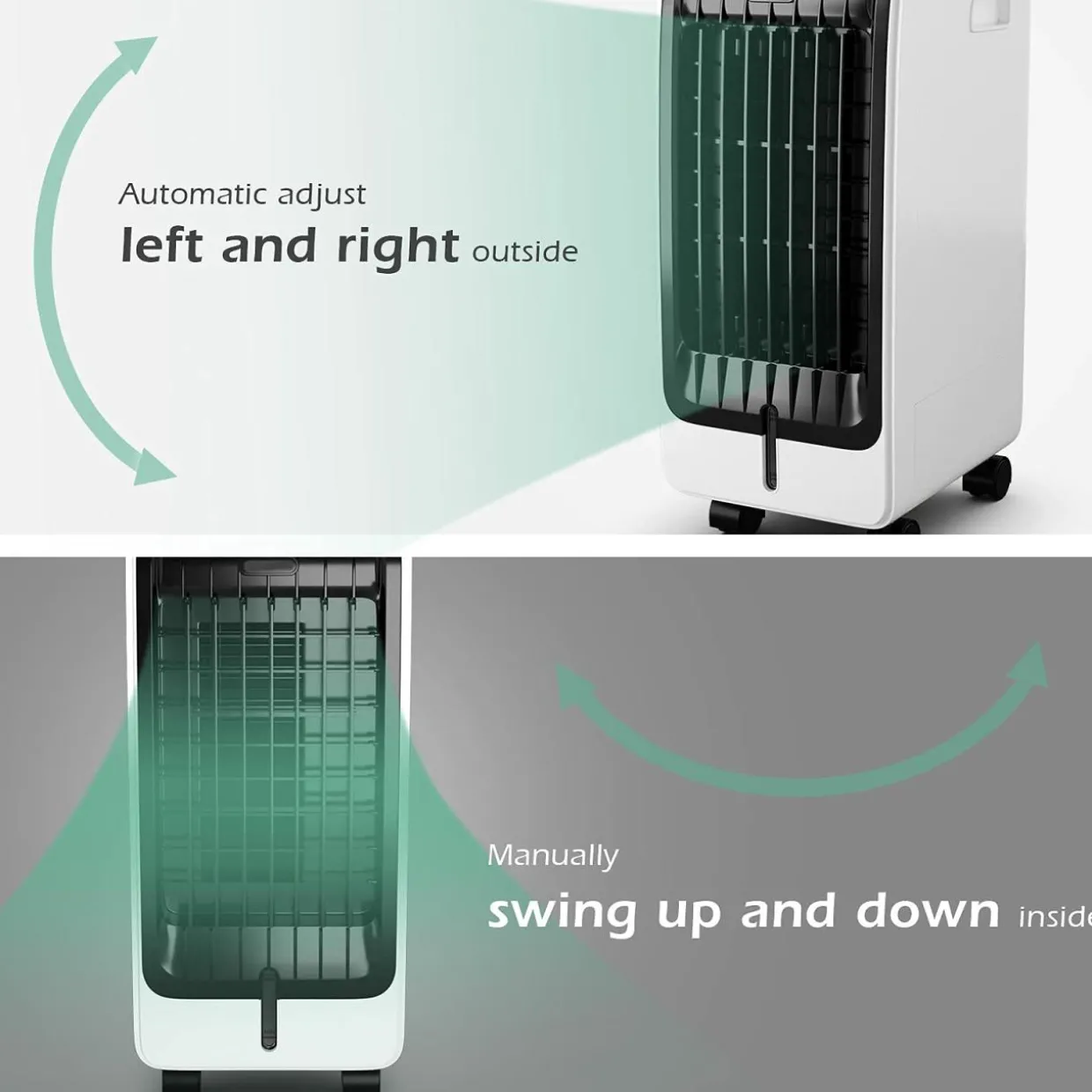 Tangkula Portable Evaporative Air Cooler for Room, 3-in-1 Portable Air Cooler with Remote Control