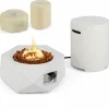 Tangkula Propane Fire Pit Table Set, 28