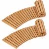 Tangkula Roll-Out Garden Pathway, 7 FT Wooden Garden Pathway w/Non-Slip Surface, Metal Wires with Plastic Sheath