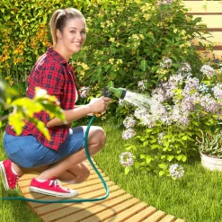 Tangkula Roll-Out Garden Pathway, 7 FT Wooden Garden Pathway w/Non-Slip Surface, Metal Wires with Plastic Sheath