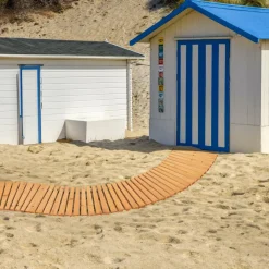 Tangkula Roll-Out Garden Pathway, 7 FT Wooden Garden Pathway w/Non-Slip Surface, Metal Wires with Plastic Sheath