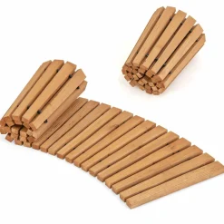 Tangkula Roll-Out Garden Pathway, 7 FT Wooden Garden Pathway w/Non-Slip Surface, Metal Wires with Plastic Sheath