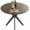 Tangkula Round Dining Table, Stylish Table with 36" Tabletop & Sturdy Wood Legs