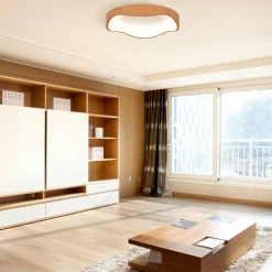 Tangkula Round LED Flush Mount Ceiling Light