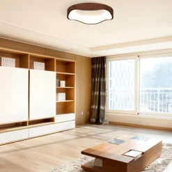 Tangkula Round LED Flush Mount Ceiling Light