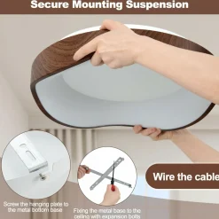 Tangkula Round LED Flush Mount Ceiling Light
