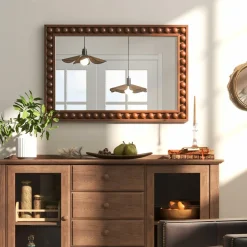 Tangkula Rustic Wall Mirror, 24