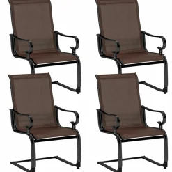 Tangkula Set of 2/4 Patio Chairs
