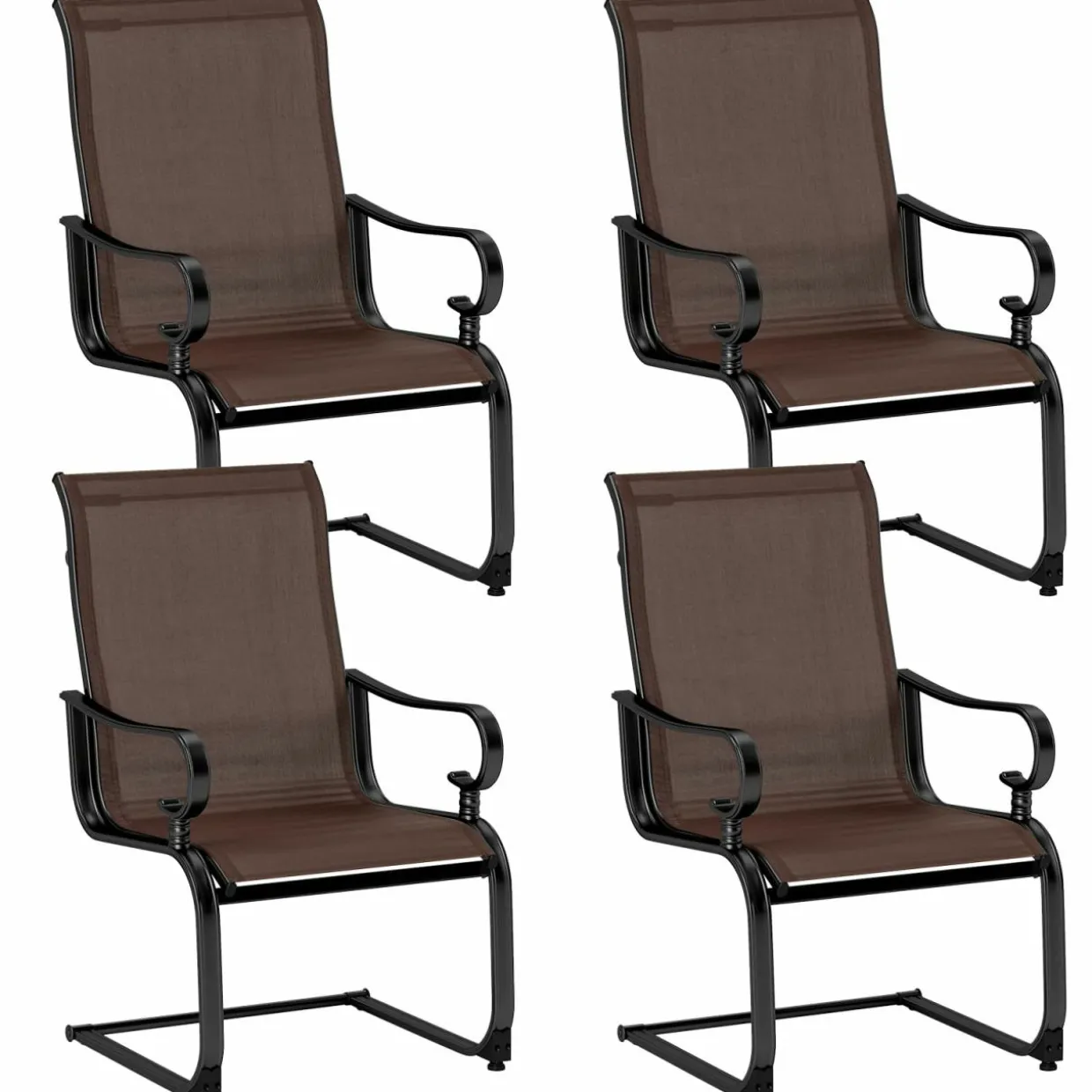 Tangkula Set of 2/4 Patio Chairs