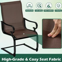 Tangkula Set of 2/4 Patio Chairs