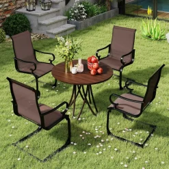 Tangkula Set of 2/4 Patio Chairs