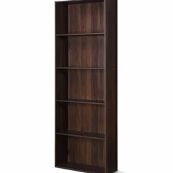 Tangkula 5-Shelf Bookcase, 23.5''L x 9.5''W x 67''H