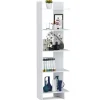 Tangkula 5-Shelf Bookcase,Freestanding Decorative Storage Shelving