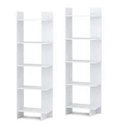 Tangkula 5-Shelf Bookcase,Freestanding Decorative Storage Shelving