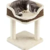 Tangkula Small Cat Tree for Indoor Cats, Modern Carpeted Cat Tower with Soft Plush Perch