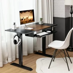 Tangkula Standing Desk with Keyboard Tray